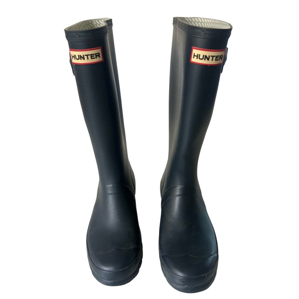 Hunter Original Kids Blue Boots size 6M/7F